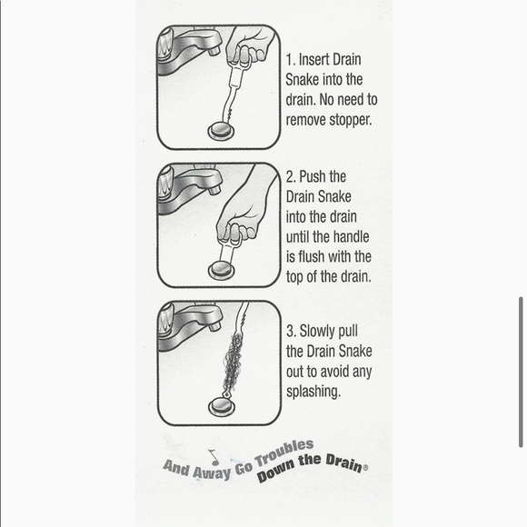 Drain Rooter 18” Wave Design Plastic Drain Snake NWT - Picture 3 of 5